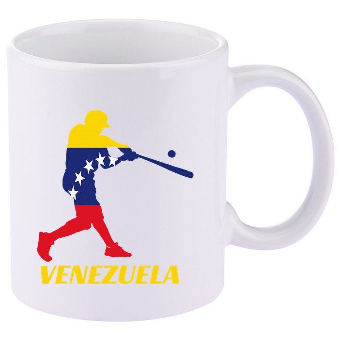 Venezuelan Baseball Player Batter National Team Flag Gift 11oz C Handle Ceramic Mug