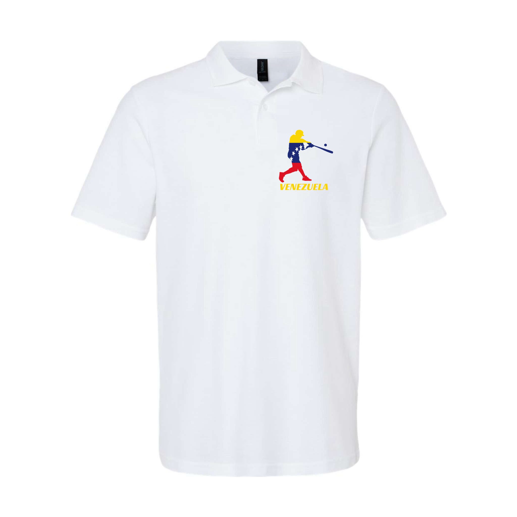 Venezuelan Baseball Player Batter National Team Flag Gift Polo
