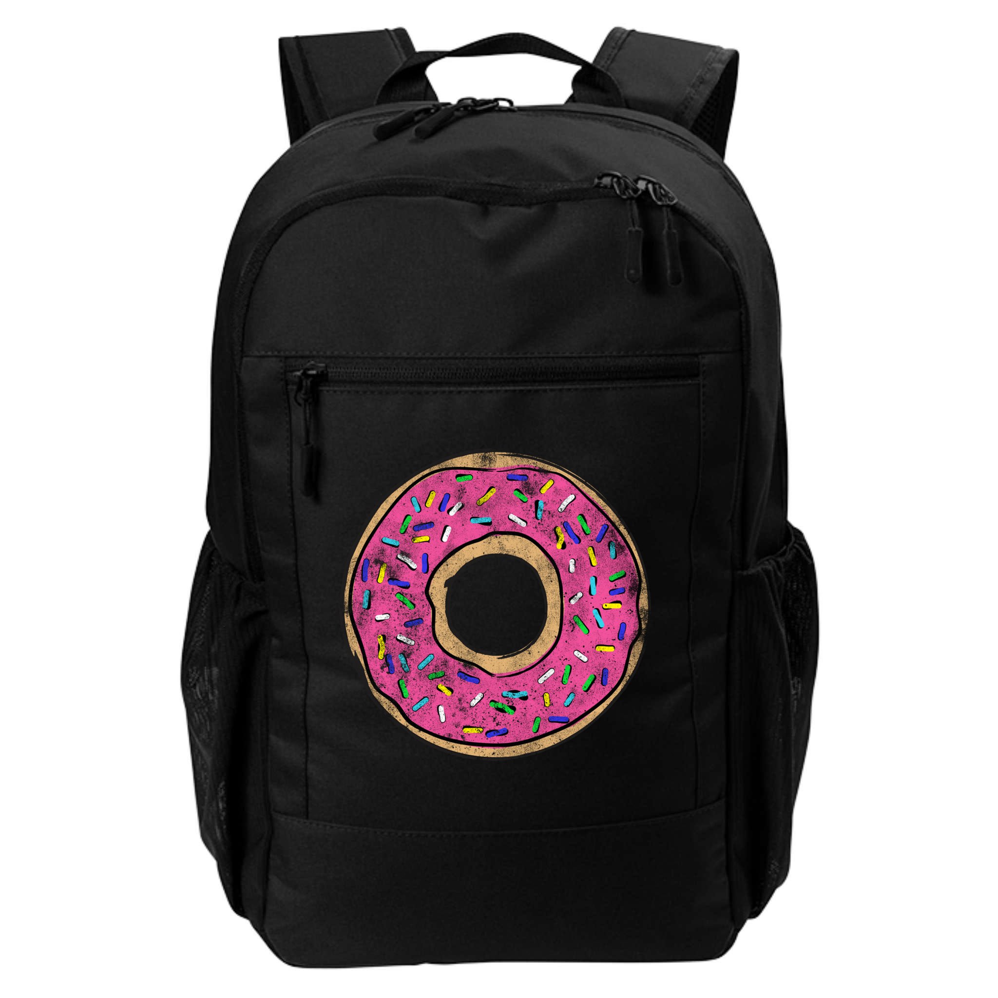 Vintage Big Pink Donut Meaningful Gift Backpack