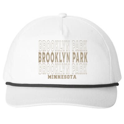 Vintage Brooklyn Park Minnesota Gift Snapback Five-Panel Rope Hat