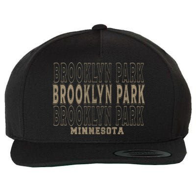 Vintage Brooklyn Park Minnesota Gift Wool Snapback Cap