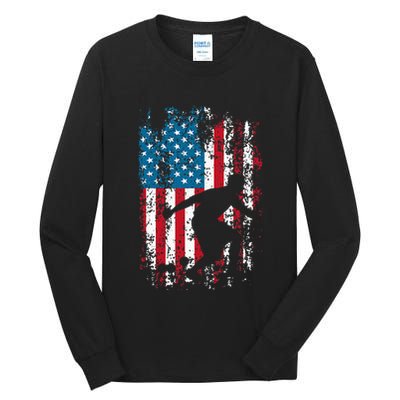 Vintage Bocce Player Lawn Bowling Game Ball Fan Boule Tall Long Sleeve T-Shirt