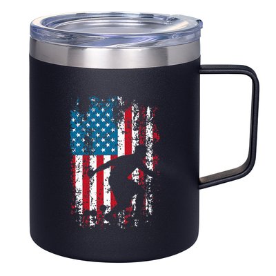 Vintage Bocce Player Lawn Bowling Game Ball Fan Boule 12oz Stainless Steel Coffee Mug