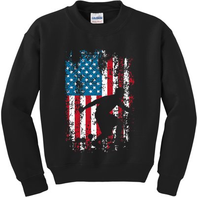 Vintage Bocce Player Lawn Bowling Game Ball Fan Boule Kids Sweatshirt