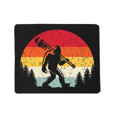 Vintage Bigfoot Plumber Pipe Wrench Mousepad