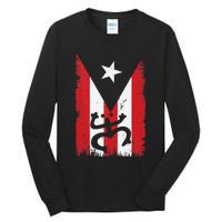 Vintage Boricua Puerto Rican Puerto Rico Flag Retro Tall Long Sleeve T-Shirt