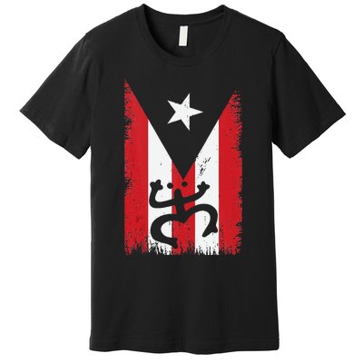 Vintage Boricua Puerto Rican Puerto Rico Flag Retro Premium T-Shirt