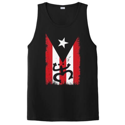 Vintage Boricua Puerto Rican Puerto Rico Flag Retro PosiCharge Competitor Tank