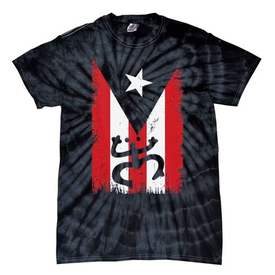 Vintage Boricua Puerto Rican Puerto Rico Flag Retro Tie-Dye T-Shirt