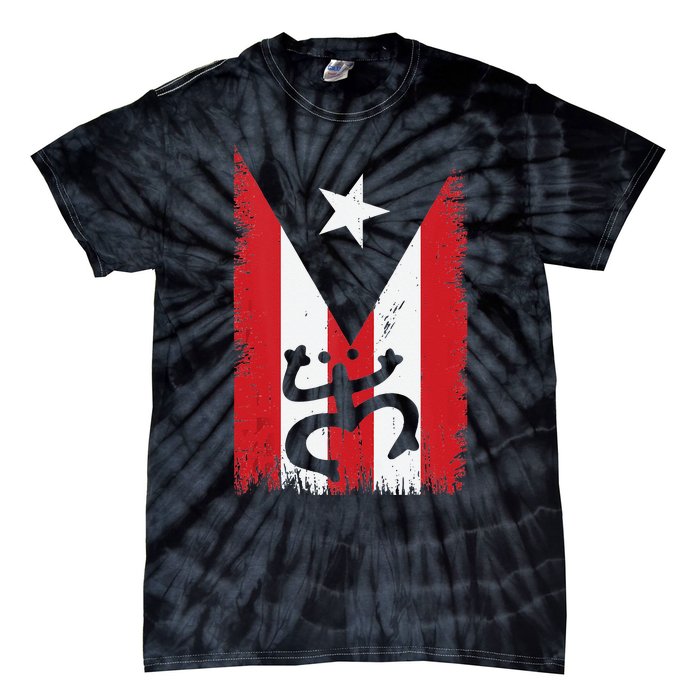 Vintage Boricua Puerto Rican Puerto Rico Flag Retro Tie-Dye T-Shirt