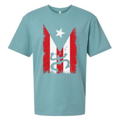 Vintage Boricua Puerto Rican Puerto Rico Flag Retro Sueded Cloud Jersey T-Shirt