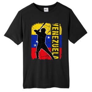 Venezuelan Baseball Player Venezuela Flag Baseball Fans Tall Fusion ChromaSoft Performance T-Shirt