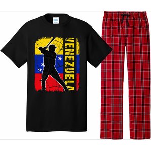 Venezuelan Baseball Player Venezuela Flag Baseball Fans Pajama Set