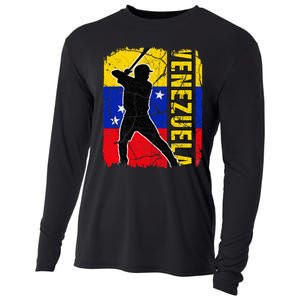 Venezuelan Baseball Player Venezuela Flag Baseball Fans Cooling Performance Long Sleeve Crew