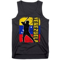 Venezuelan Baseball Player Venezuela Flag Baseball Fans Tank Top