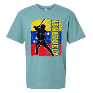 Venezuelan Baseball Player Venezuela Flag Baseball Fans Sueded Cloud Jersey T-Shirt