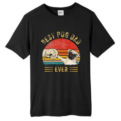 Vintage Best Pug Dad Ever Pug Lover Father's Day Tall Fusion ChromaSoft Performance T-Shirt