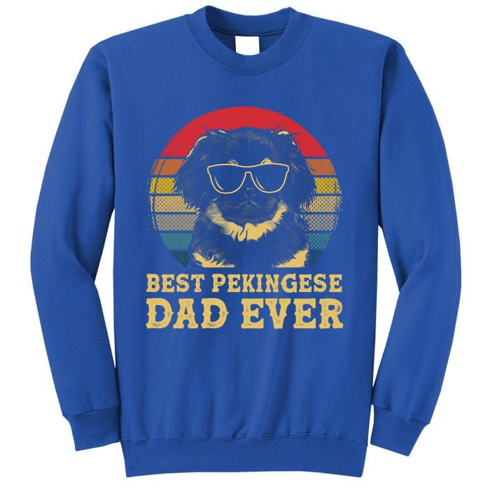 Vintage Best Pekingese Dad Ever Dog Lovers Gift Sweatshirt