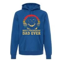 Vintage Best Pekingese Dad Ever Dog Lovers Gift Premium Hoodie