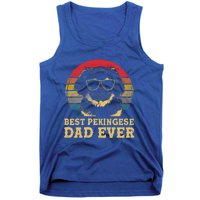 Vintage Best Pekingese Dad Ever Dog Lovers Gift Tank Top