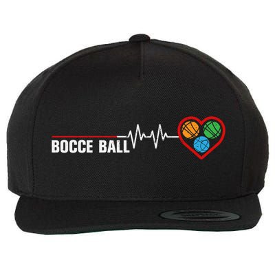 Vintage Bocce Player Bocce Ball Fans Bocce Ball Player Gift Wool Snapback Cap
