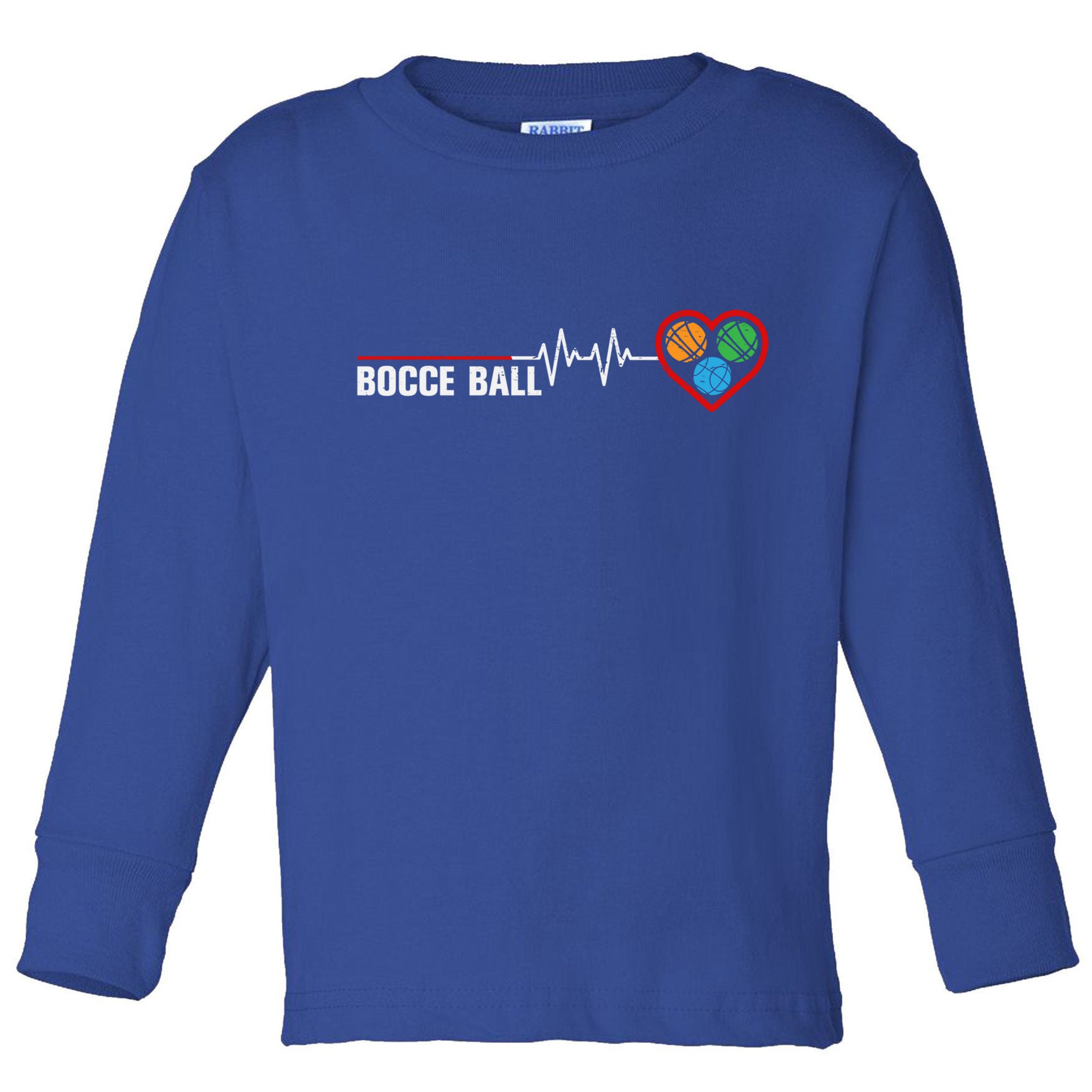 Vintage Bocce Player Bocce Ball Fans Bocce Ball Player Gift Toddler Long Sleeve Shirt
