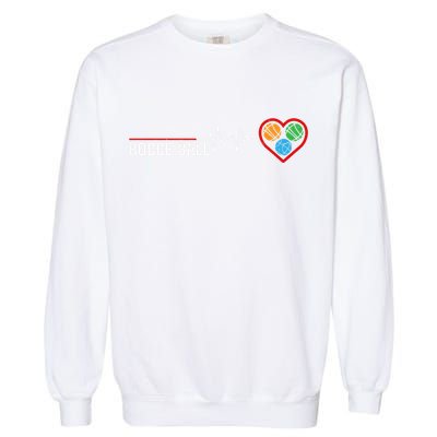 Vintage Bocce Player Bocce Ball Fans Bocce Ball Player Gift Garment-Dyed Sweatshirt
