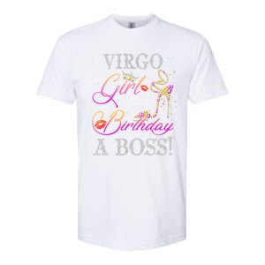 Virgo Birthday Queen Funny Gift Zodiac Virgo Cool Gift Softstyle CVC T-Shirt