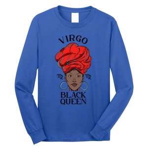 Virgo Black Queen Zodiac Sign Meaningful Gift Long Sleeve Shirt