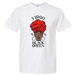 Virgo Black Queen Zodiac Sign Meaningful Gift Garment-Dyed Heavyweight T-Shirt