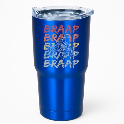 Vintage Braap Quad Biker Gift I Atv Four Wheeler Quad Bike Gift Tumbler