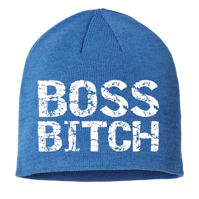 Vintage Bitch Quote Working Entrepreneur Boss Bitch Gift Sustainable Beanie