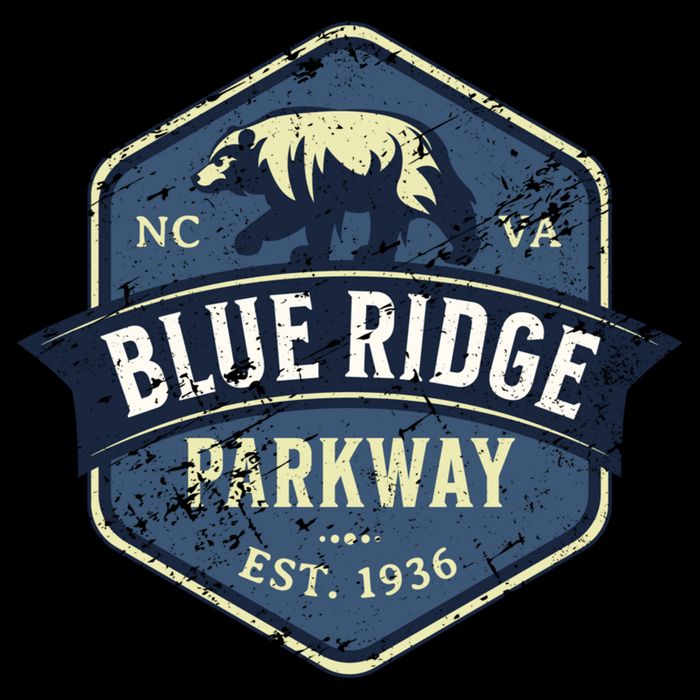 Vintage Blue Ridge Parkway BRP North Carolina and Virginia Baby Bodysuit