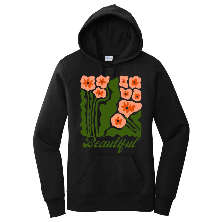 Vintage Blossoms Retro Flower Power Women's Pullover Hoodie