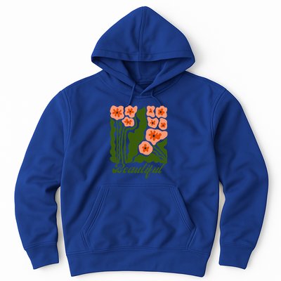 Vintage Blossoms Retro Flower Power Hoodie