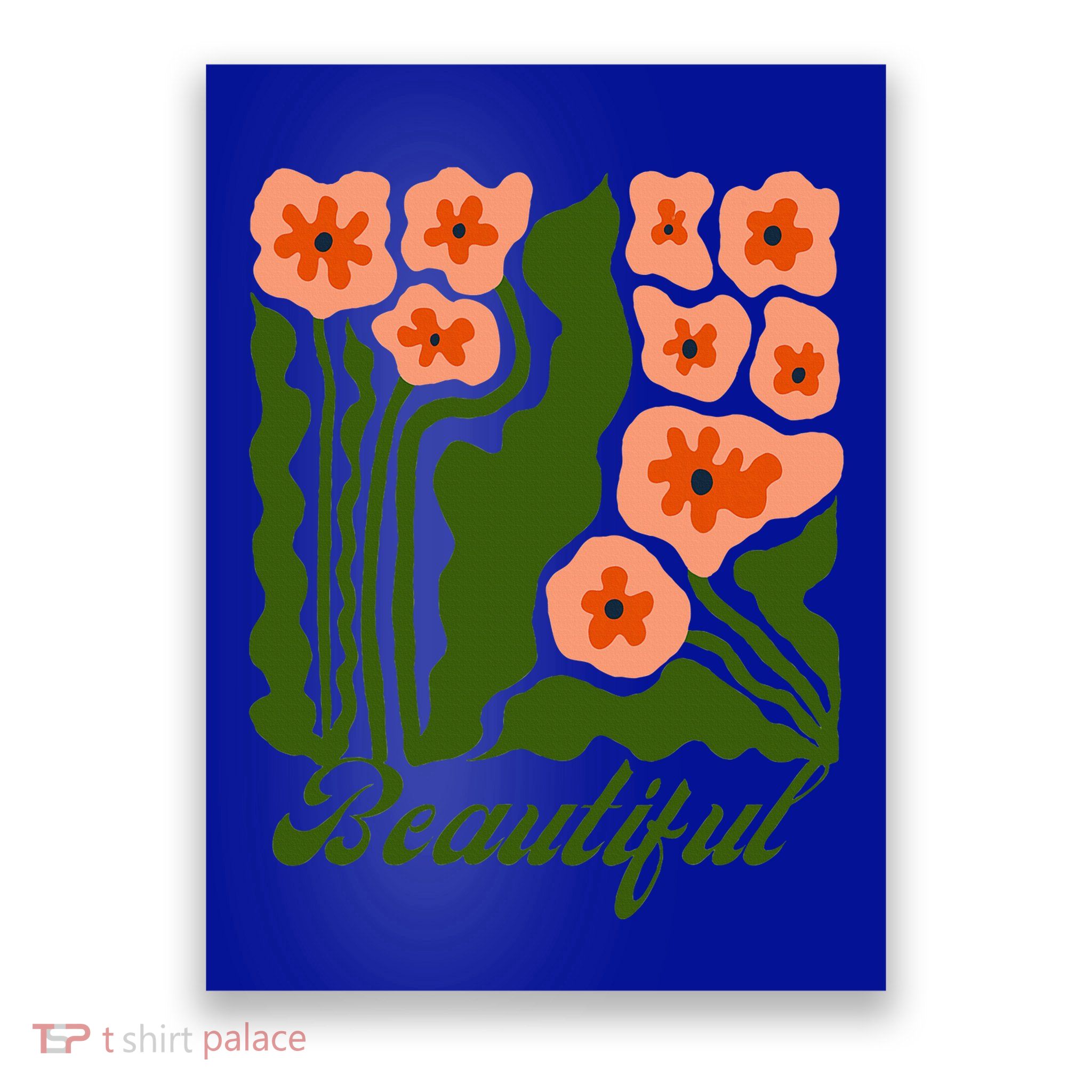 Vintage Blossoms Retro Flower Power Poster