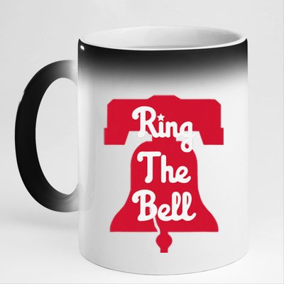 Vintage Baseball Ring The Bel.L Philadelphia Baseball 11oz Black Color Changing Mug