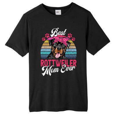 Vintage Best Rottweiler Mom Ever Gift Tall Fusion ChromaSoft Performance T-Shirt