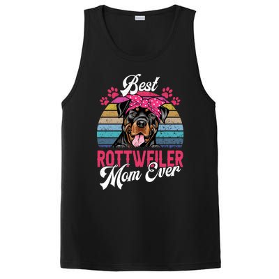 Vintage Best Rottweiler Mom Ever Gift PosiCharge Competitor Tank