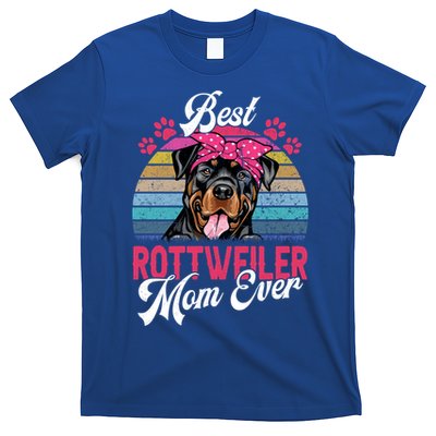 Vintage Best Rottweiler Mom Ever Gift T-Shirt