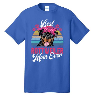 Vintage Best Rottweiler Mom Ever Gift Tall T-Shirt