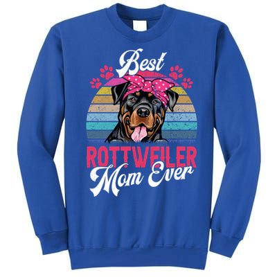 Vintage Best Rottweiler Mom Ever Gift Tall Sweatshirt