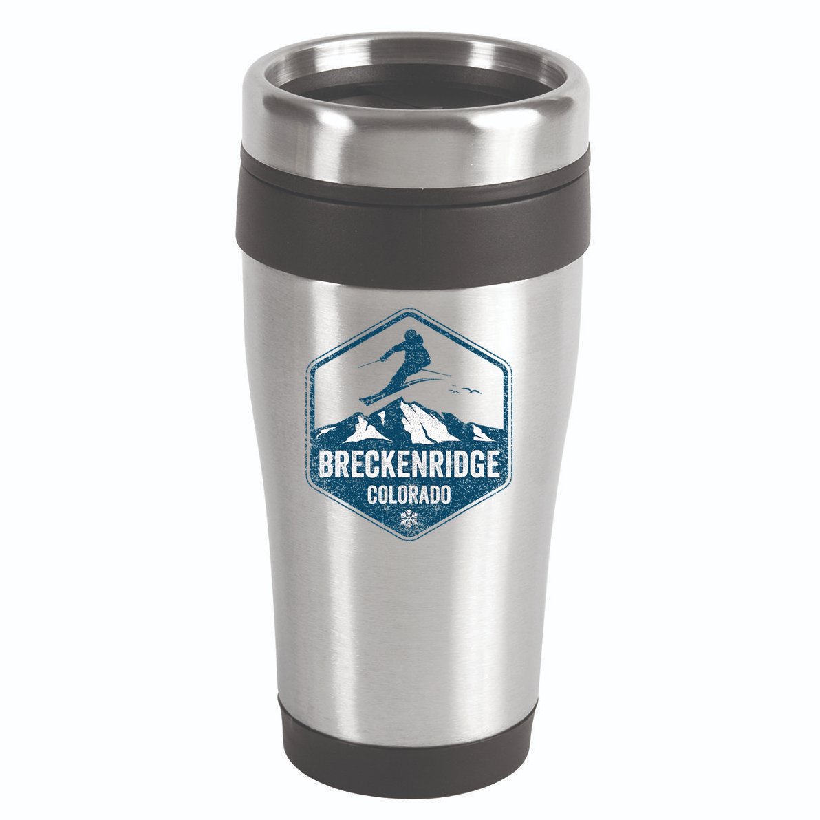 Vintage Breckenridge Retro Logo Ski 16oz Travel Tumbler
