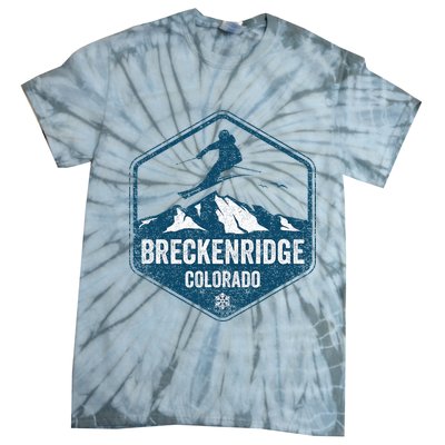 Vintage Breckenridge Retro Logo Ski Tie-Dye T-Shirt