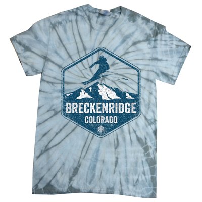 Vintage Breckenridge Retro Logo Ski Tie-Dye T-Shirt