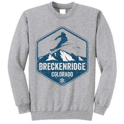 Vintage Breckenridge Retro Logo Ski Tall Sweatshirt