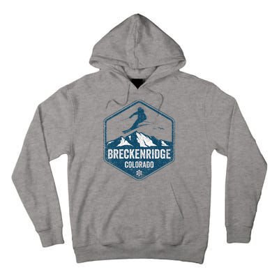 Vintage Breckenridge Retro Logo Ski Tall Hoodie