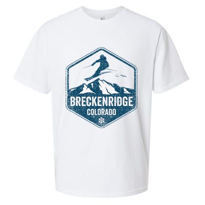 Vintage Breckenridge Retro Logo Ski Sueded Cloud Jersey T-Shirt