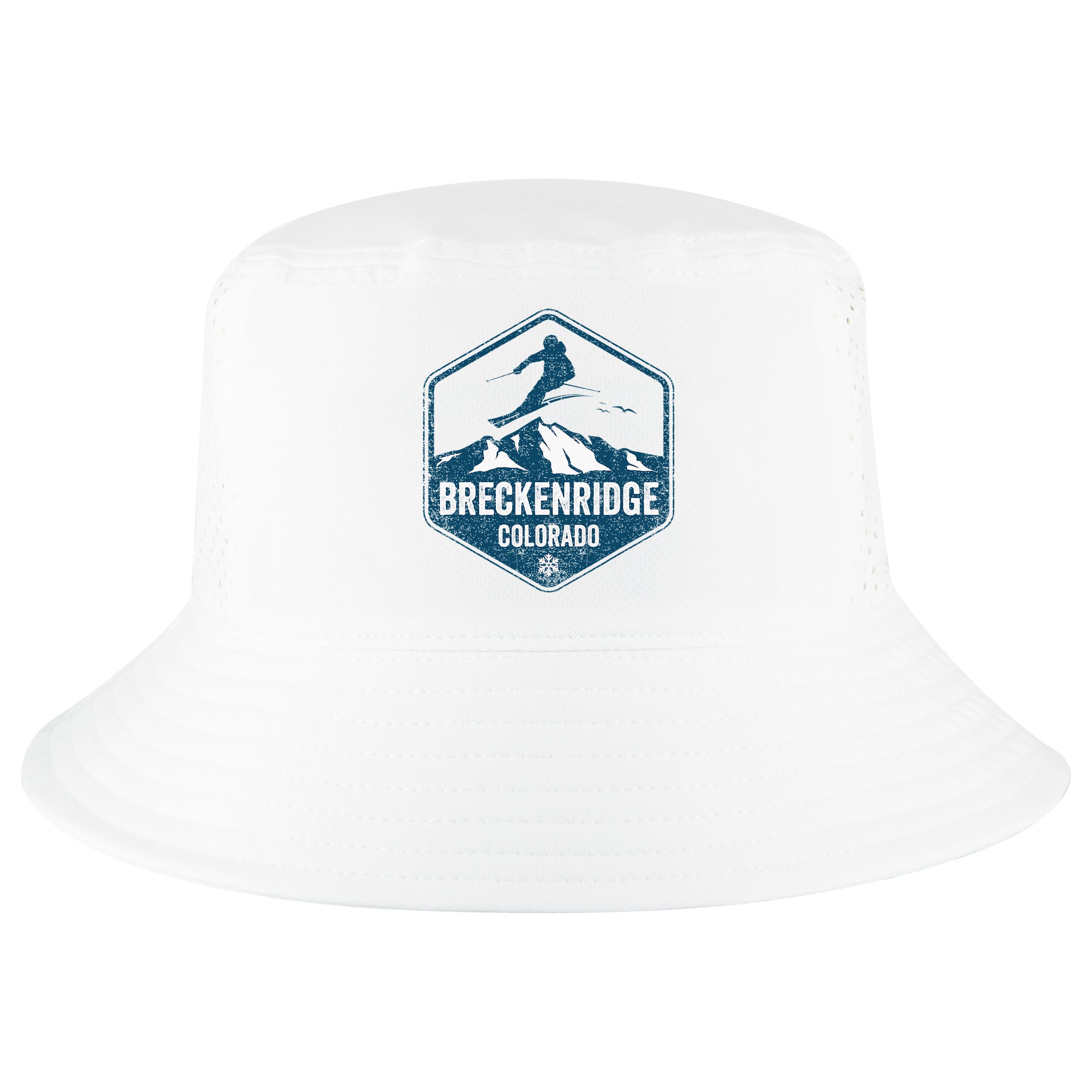Vintage Breckenridge Retro Logo Ski Cool Comfort Performance Bucket Hat