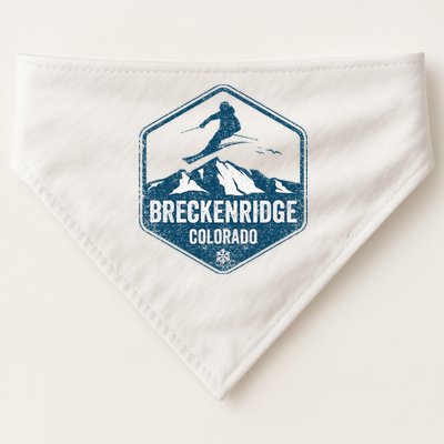 Vintage Breckenridge Retro Logo Ski USA-Made Doggie Bandana
